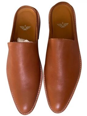 Fortress of Inca Handmade Leather Mule Clogs Anthropologie Brown EU 41 US 10 NWT